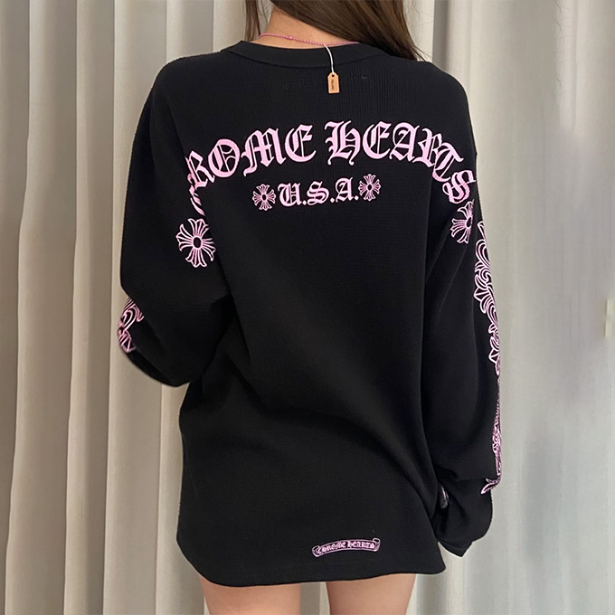 chrome hearts waffle knit longsleeve t-shirt